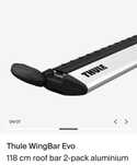 Vand bari transversale Thule WingBar Evo 118