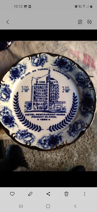 farfurie decorativa hotel Mara