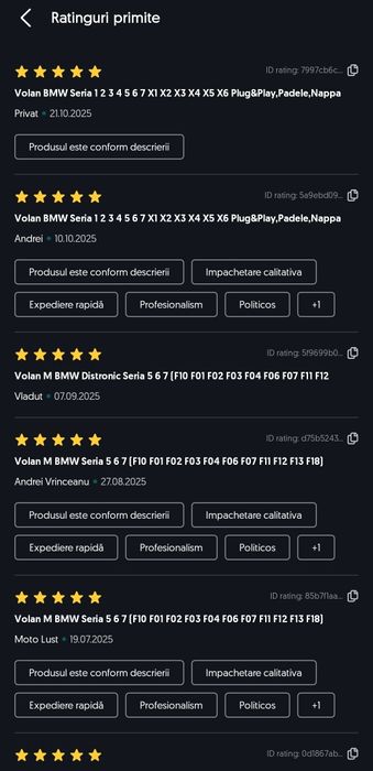 Volan BMW Seria 1 2 3 4 5 6 7 X1 X2 X3 X4 X5 X6 Plug&Play,Padele,Nappa