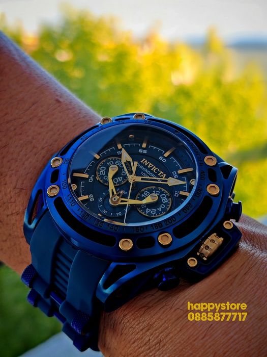 INVICTA Rally Rage Blue 53 mm, Инвикта нов ръчен часовник