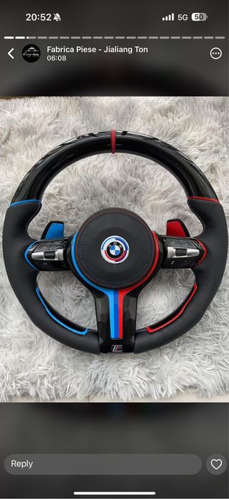 Volan BMW seria F carbon custom | M1 M2 M3 M4 M5 M6 F10 F30 F90 X5 X6