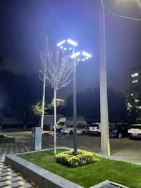 Столб LED садовово парковый 50+50 ват