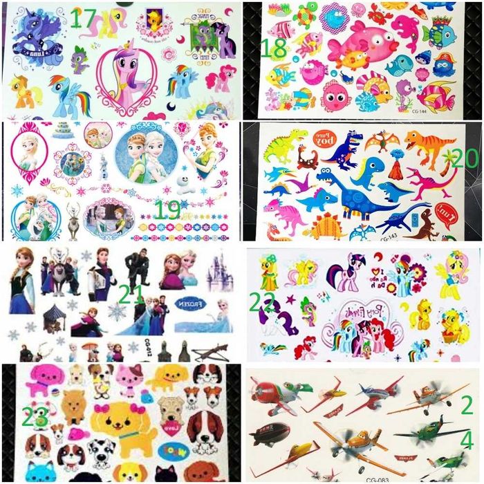 Tatuaje Temporare Tatuaj Temporar copii 24 modele printese super eroi