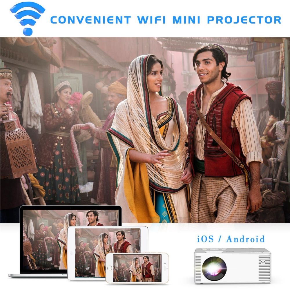 Новинка! Wi-Fi-мини видео проектор 1080P из США