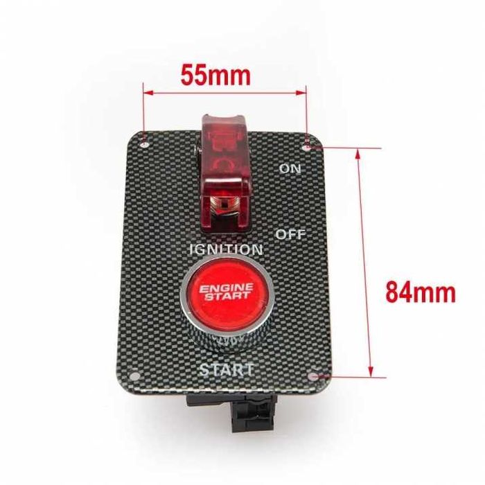 12V Стартов панел за вграждане Панел за запалване със START бутон