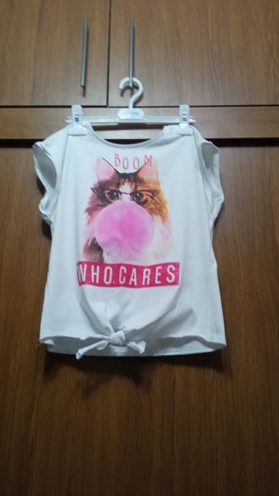 Футболка белая с принтом