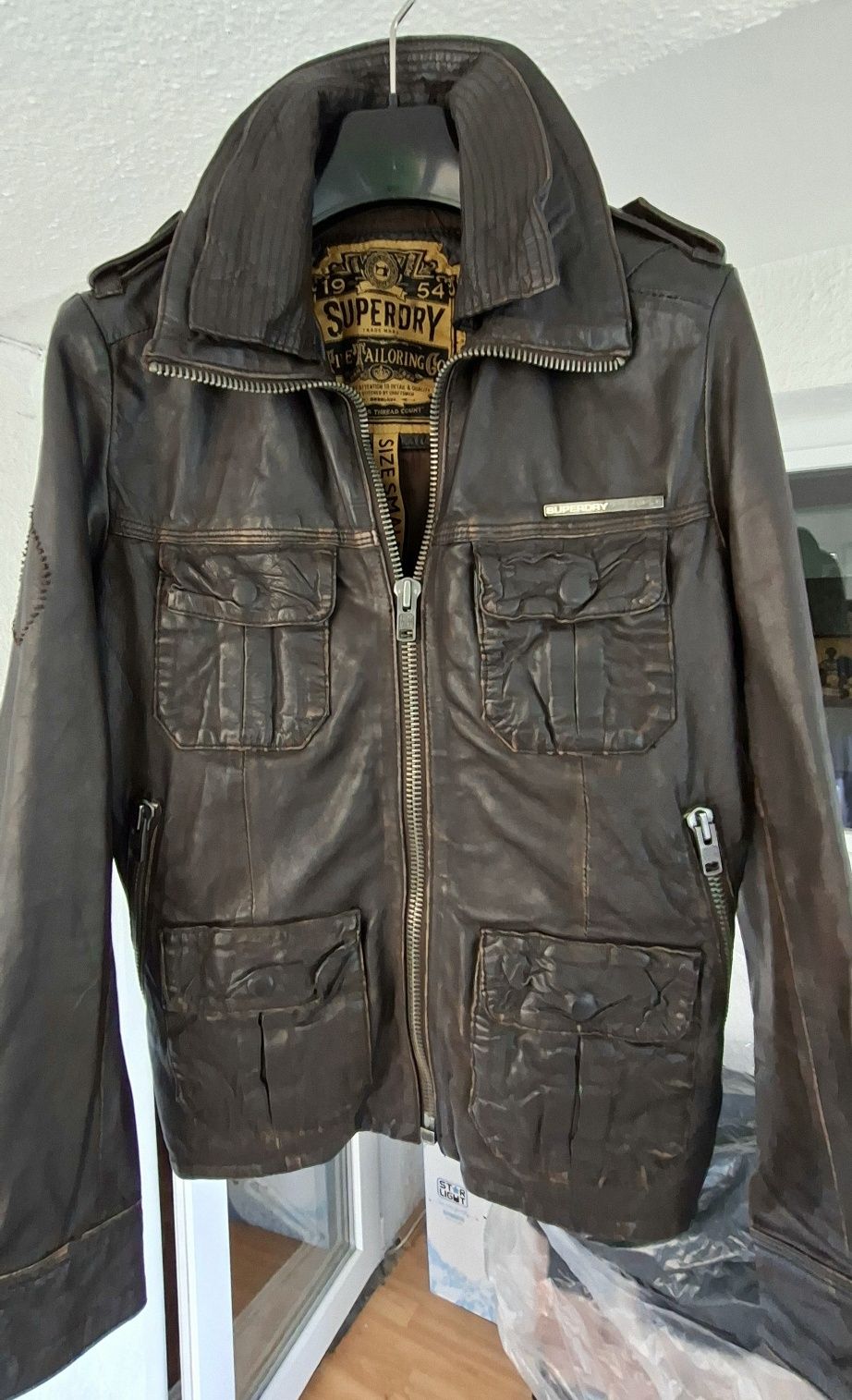 Geaca piele barbateasca Superdry