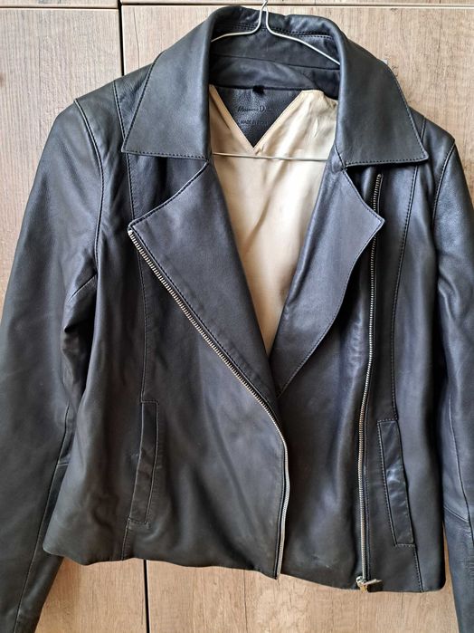 Massimo Dutti кожено яке - xs