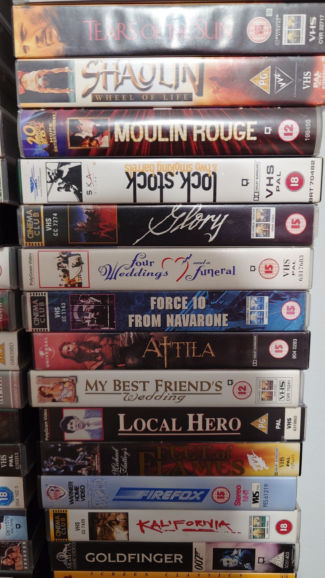 VHS casete filme muzica wf engleza