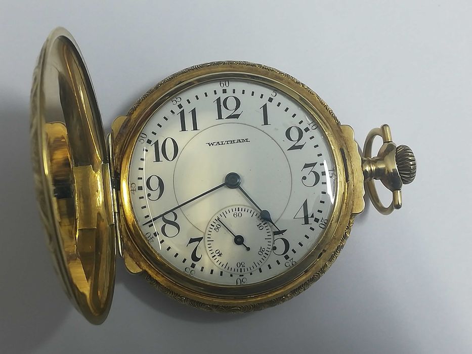 WALTHAM златен джобен часовник– USA multi-color gold 14k, 3 цвята