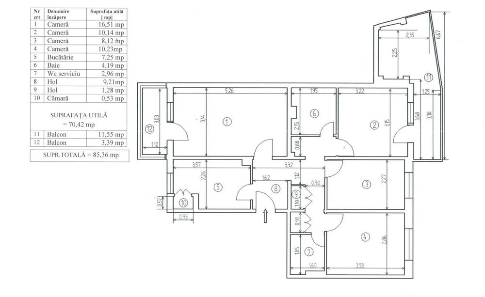 Apartament 4 camere Grivitei, zona Onix