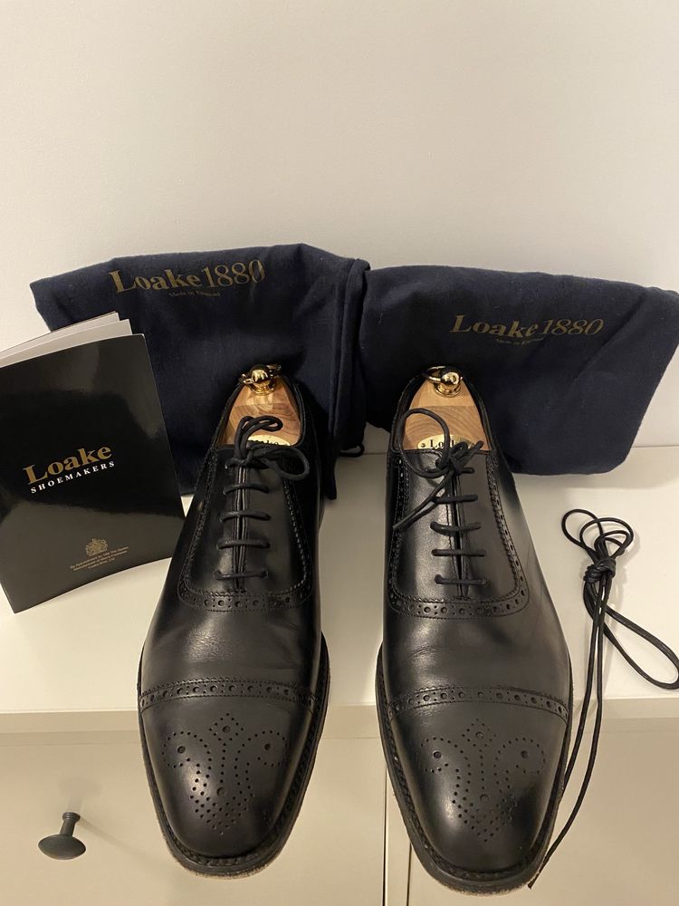 Pantofi bărbătești Loake Strand Black