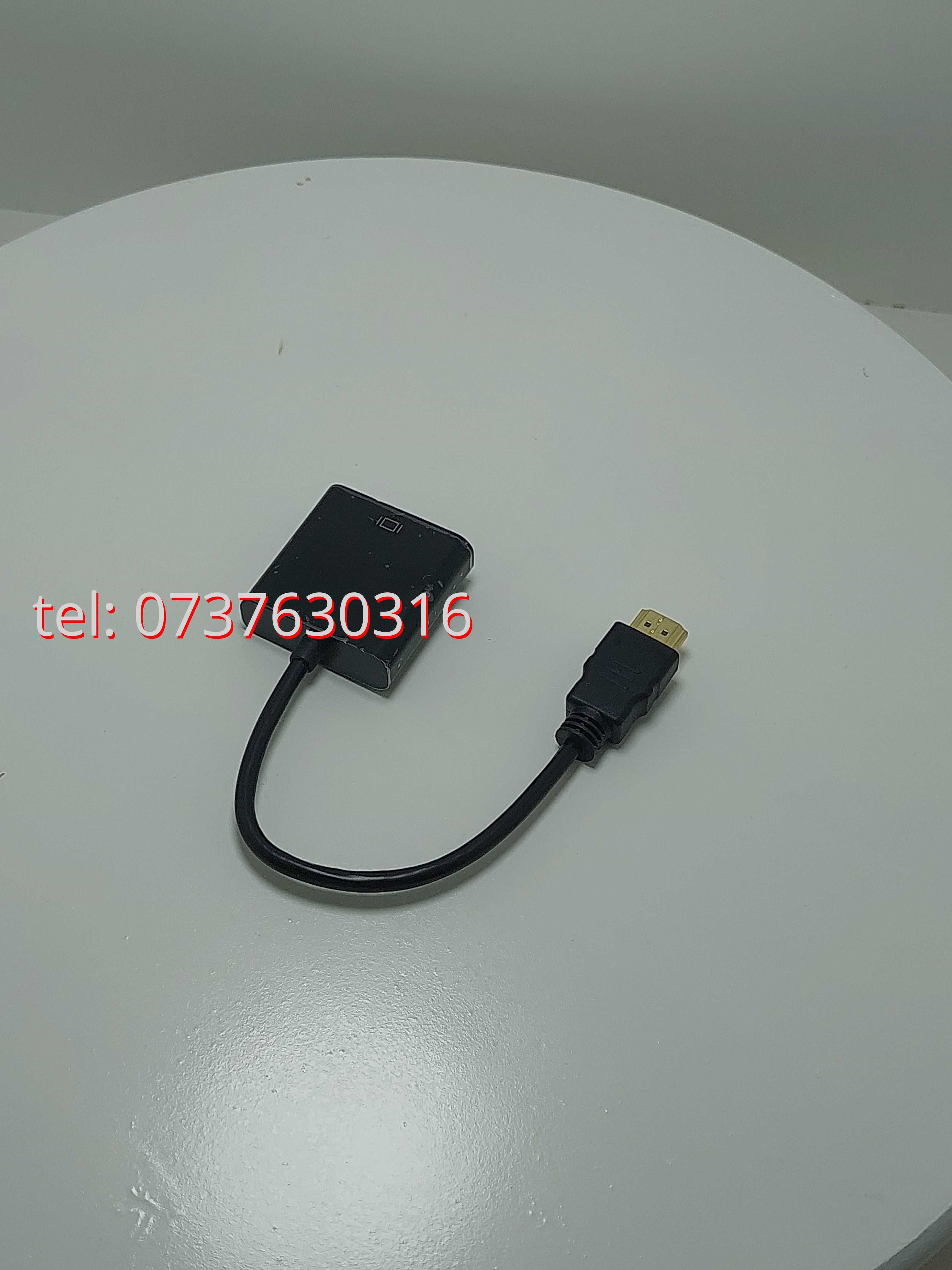 Cablu Adaptor Hdmi  Vga Compatibil Cu Orice Monitor Vechi