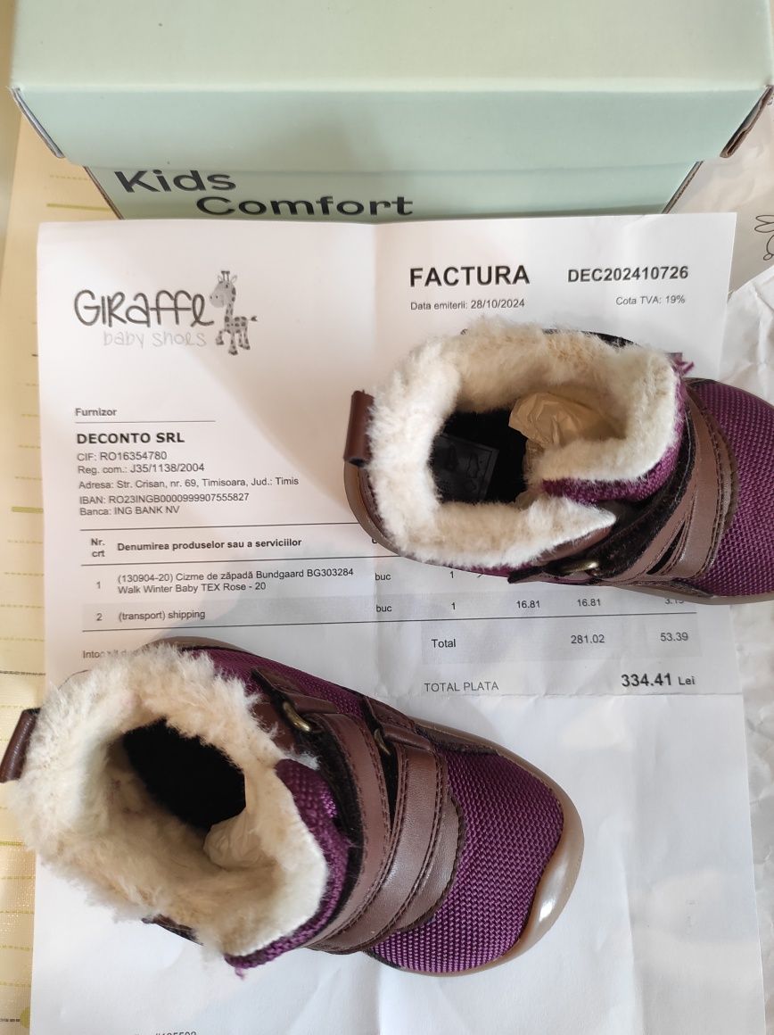 Cizme de zăpadă Bundgaard Winter Tex, 20