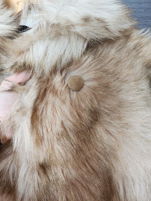 Haina vintage din blana naturala vulpe