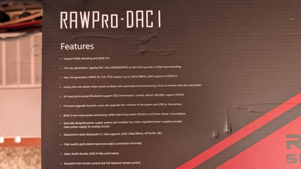 Smsl raw pro dac1 ( schimb) dac de top nou ES 9039msPro