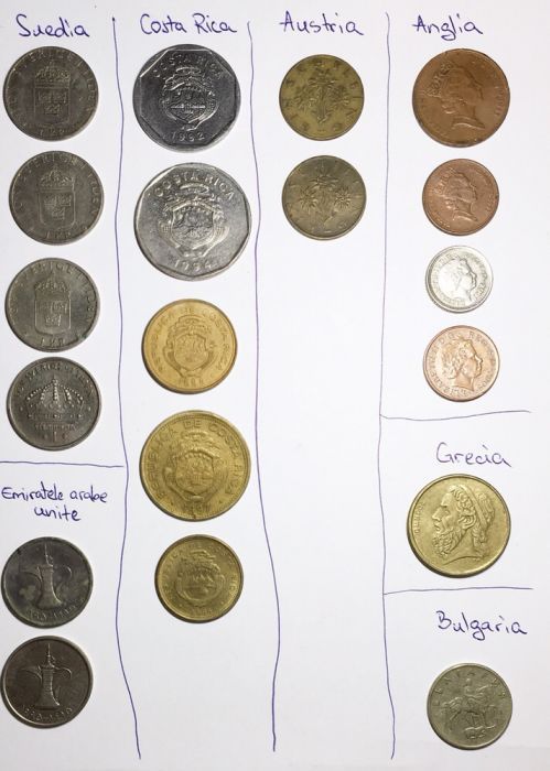Monede straine vechi & noi pentru coletie