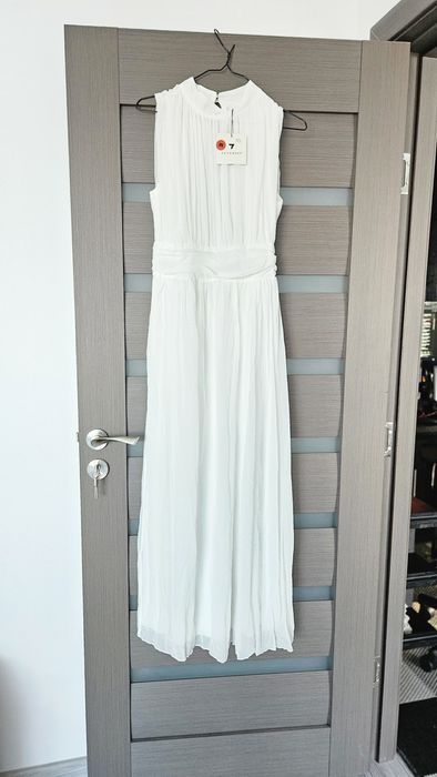 Rochie cununie civila alba deosebita S-M