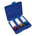 Set 3 buc tubulare cu protectie pentru jante aliaj 17 19 21 mm