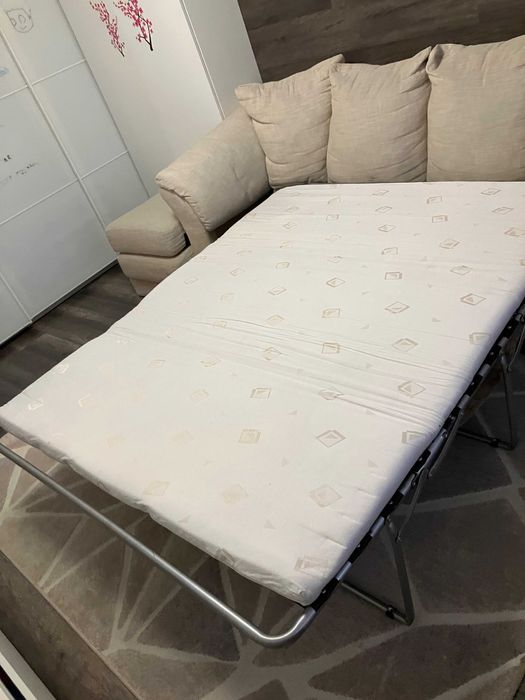 Canapea stofă Mobexpert 3 locuri, extensibilă tip ribalta