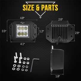 Комплект 2 броя LED Халоген за вграждане 18W