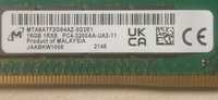 32 GB - 2 x Micron 16GB DDR4-3200 RAM PC4-25600 Desktop Memory RAM
