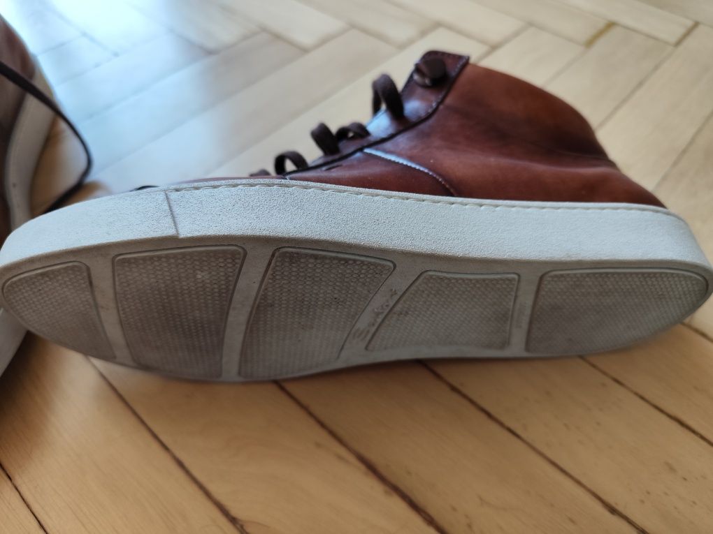 Santoni rocko италиански обувки от естествена кожа