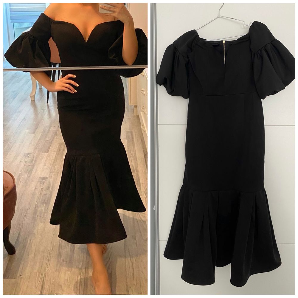 Rochie lunga neagră XS