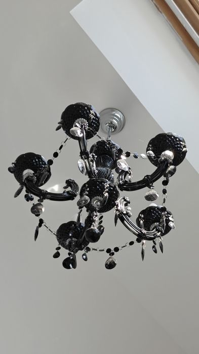 Lustra tip candelabru - negru