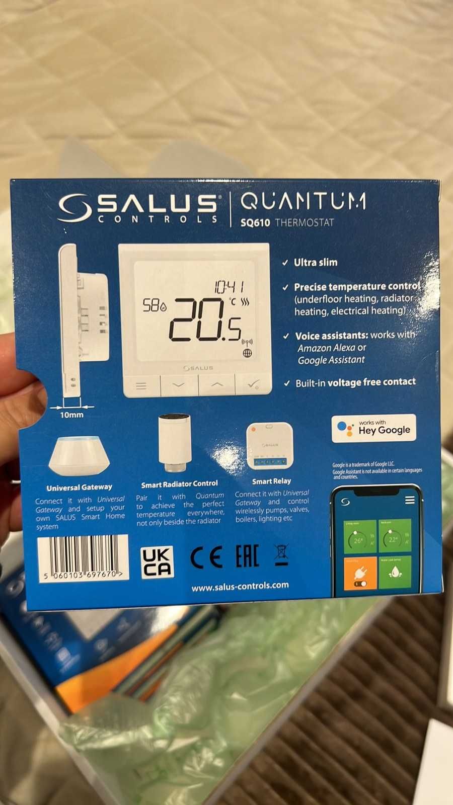 Термостат Quantum, 230 V, SQ 610, SALUS Smart Home