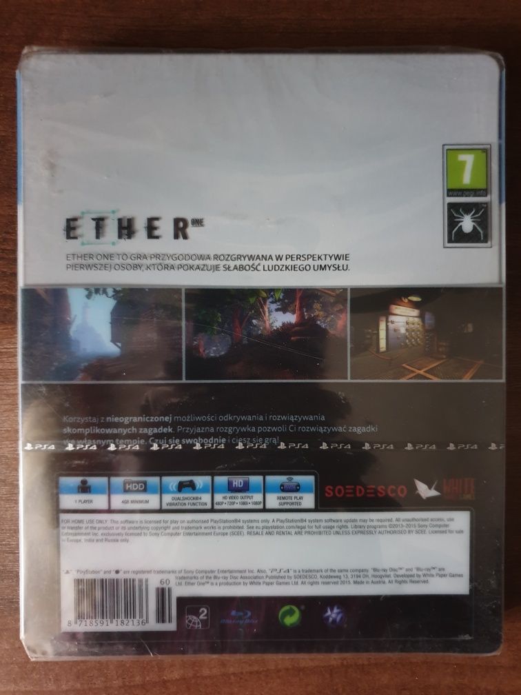 SIGLAT Steelbook Ether One Limited Edition PS4/Playstation 4