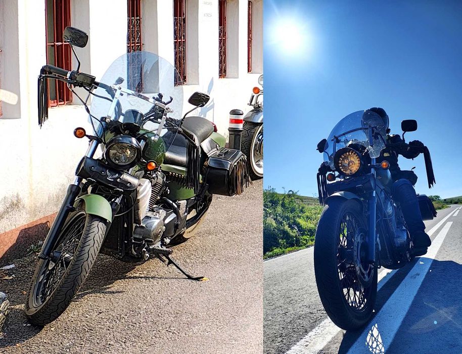 Honda Shadow VT 600 CX cu personalitate unică, stil militar