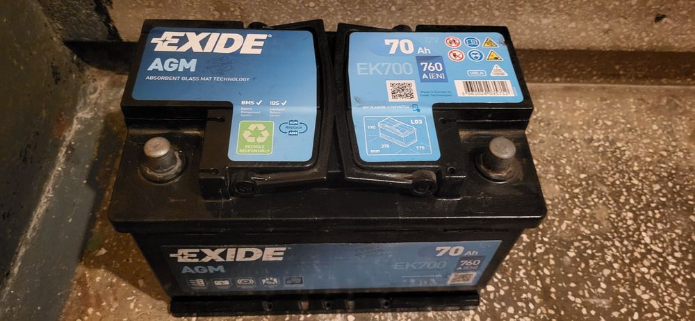 Acumulator Exide AGM EK700 70Ah 760A