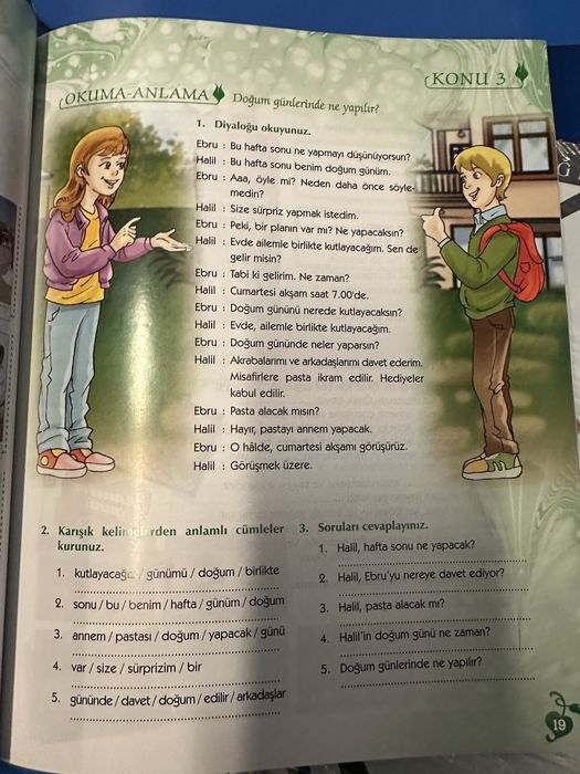 Carte + CD + Caiet exercitii turca / Turkish Ebru Türkçe Ders Kitabı 3