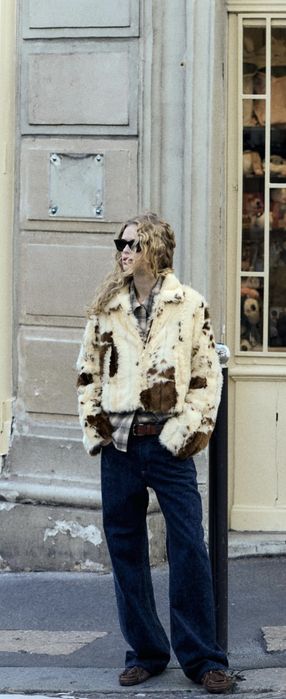 Палто принт по модел на Зара