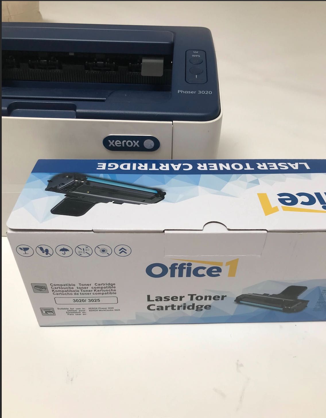 Принтер Xerox 3020 + 7 касети мастило