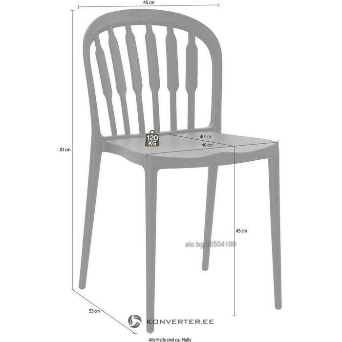 Пластмасов трапезен стол 2 броя комплект В БЯЛО!!!