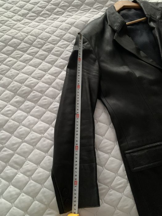 Естествена кожа мъжко сако