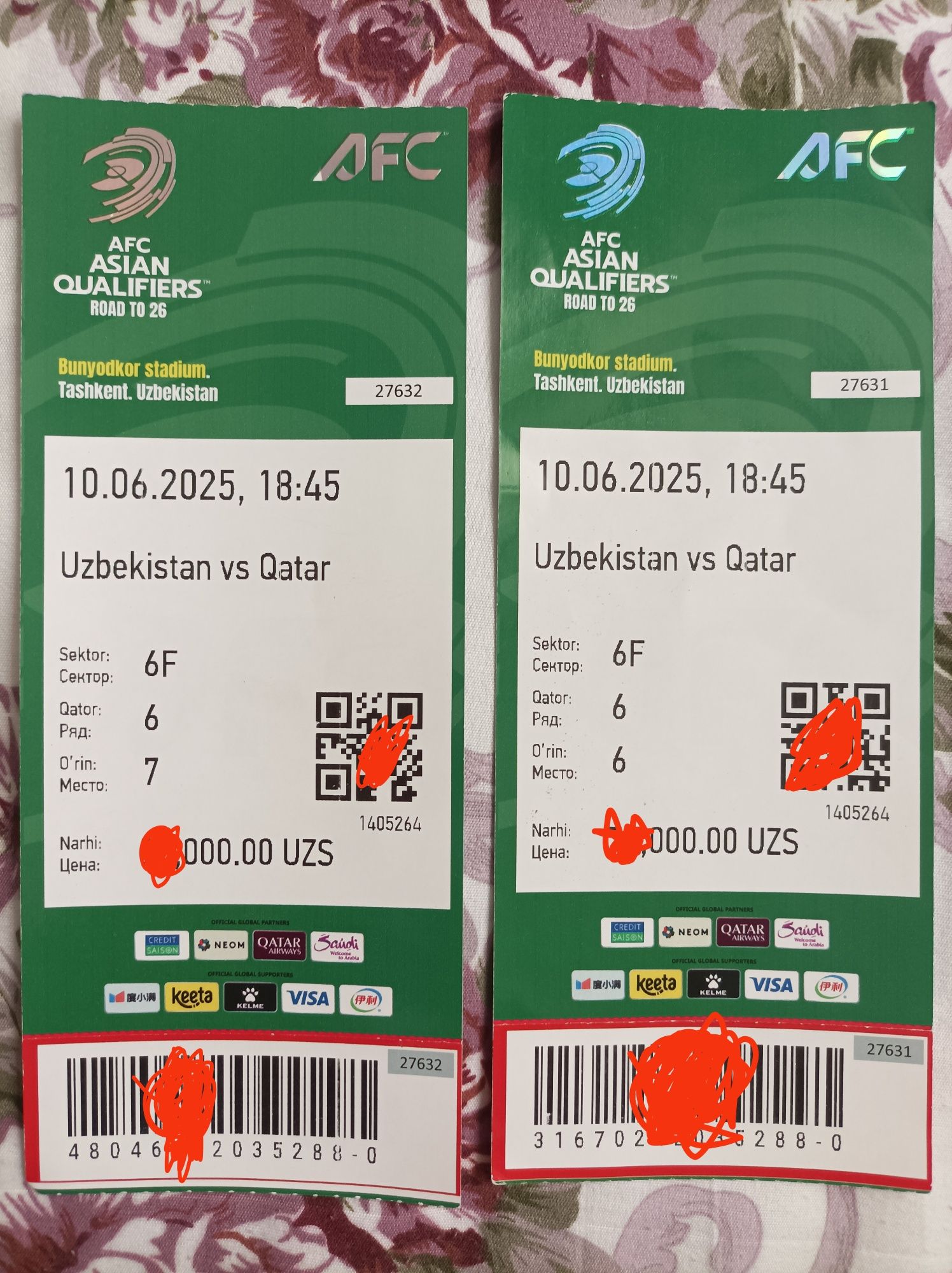 Bilet futbol Uzbekistan vs Qatar