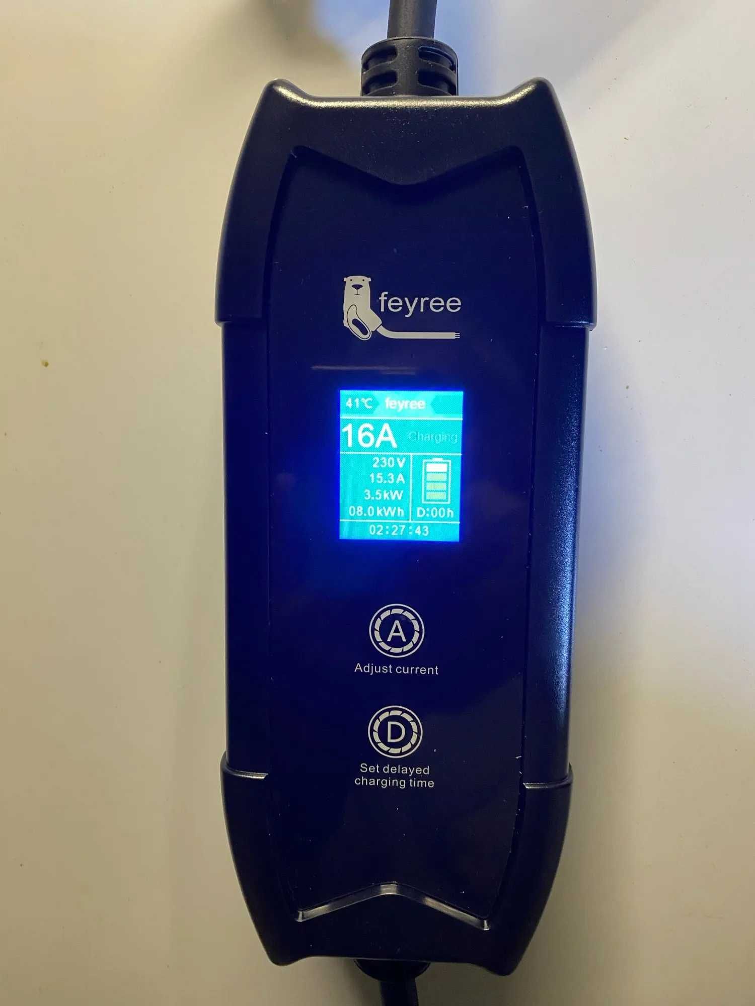 Зарядна Станция за Електромобил, 3.7 kW, Тип 1, Регул. на Ток и Време