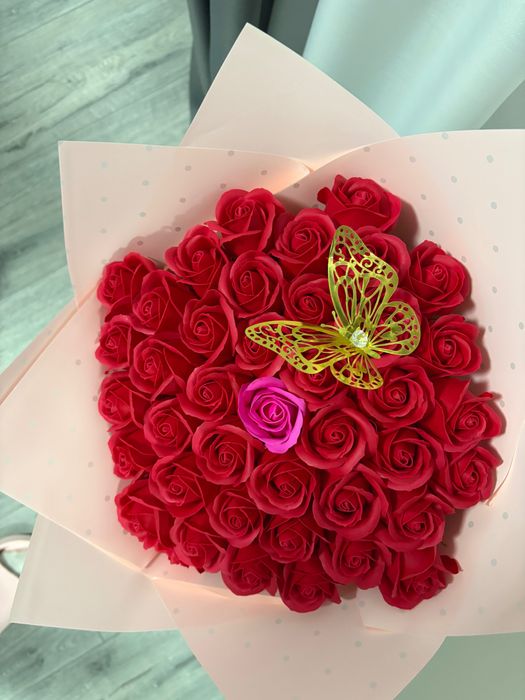 Buchet de trandafiri din sapun