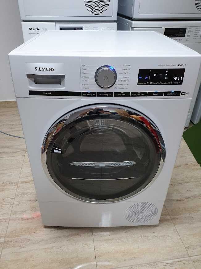 Wi-Fi 9 кг Сушилня Siemens - Bosch Термопомпа 12м Гаранция Сименс