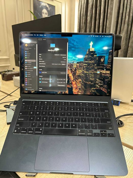 MacBook Air M2 • 16/256 • Minimal ishlatilgan • 100% Health