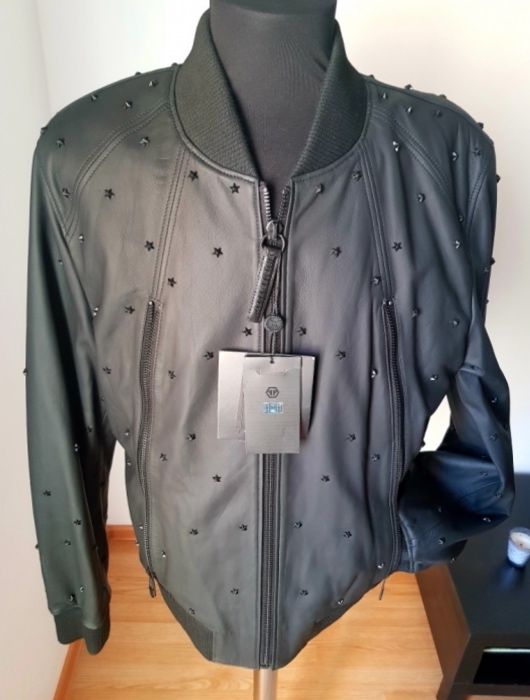 geaca piele philipp plein