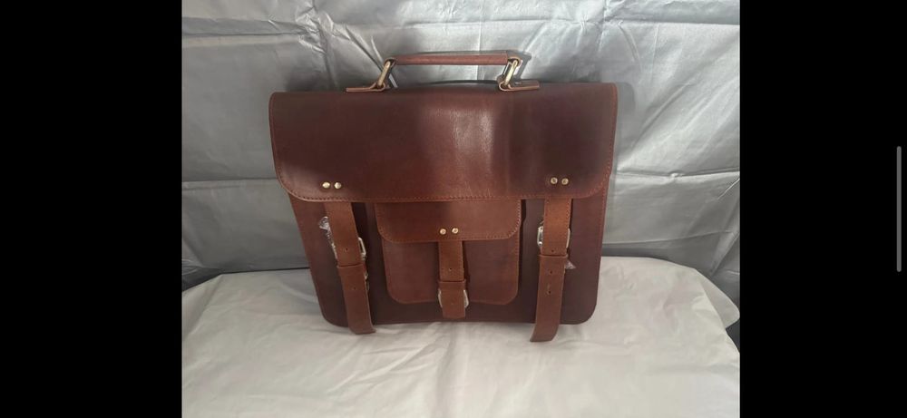 Geanta Vinted piele de capra documente laptop  unisex