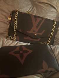 Louis Vuitton чанта и портмоне