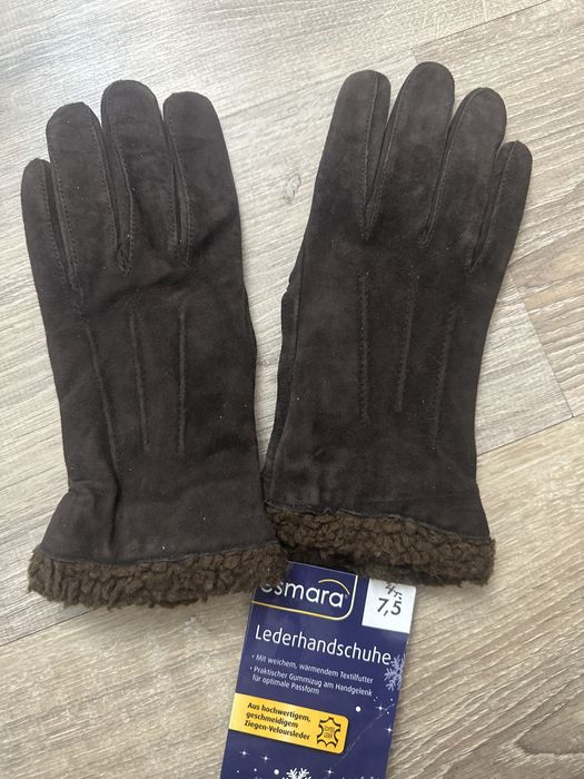 Замшевые перчатки новые