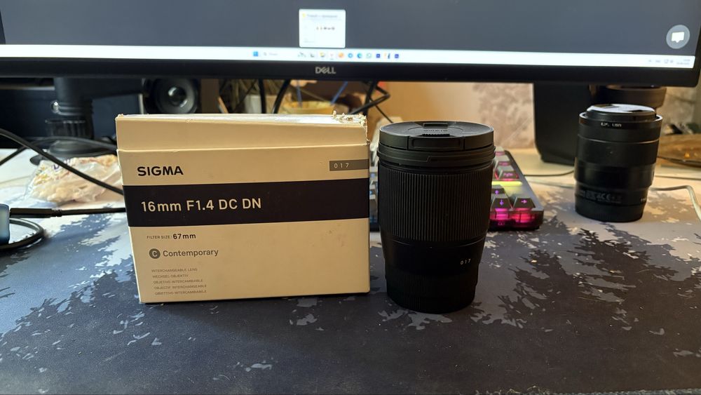Продам объектив sony sigma 16mm