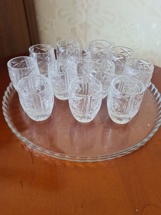 Рюмки хрустальные советские.