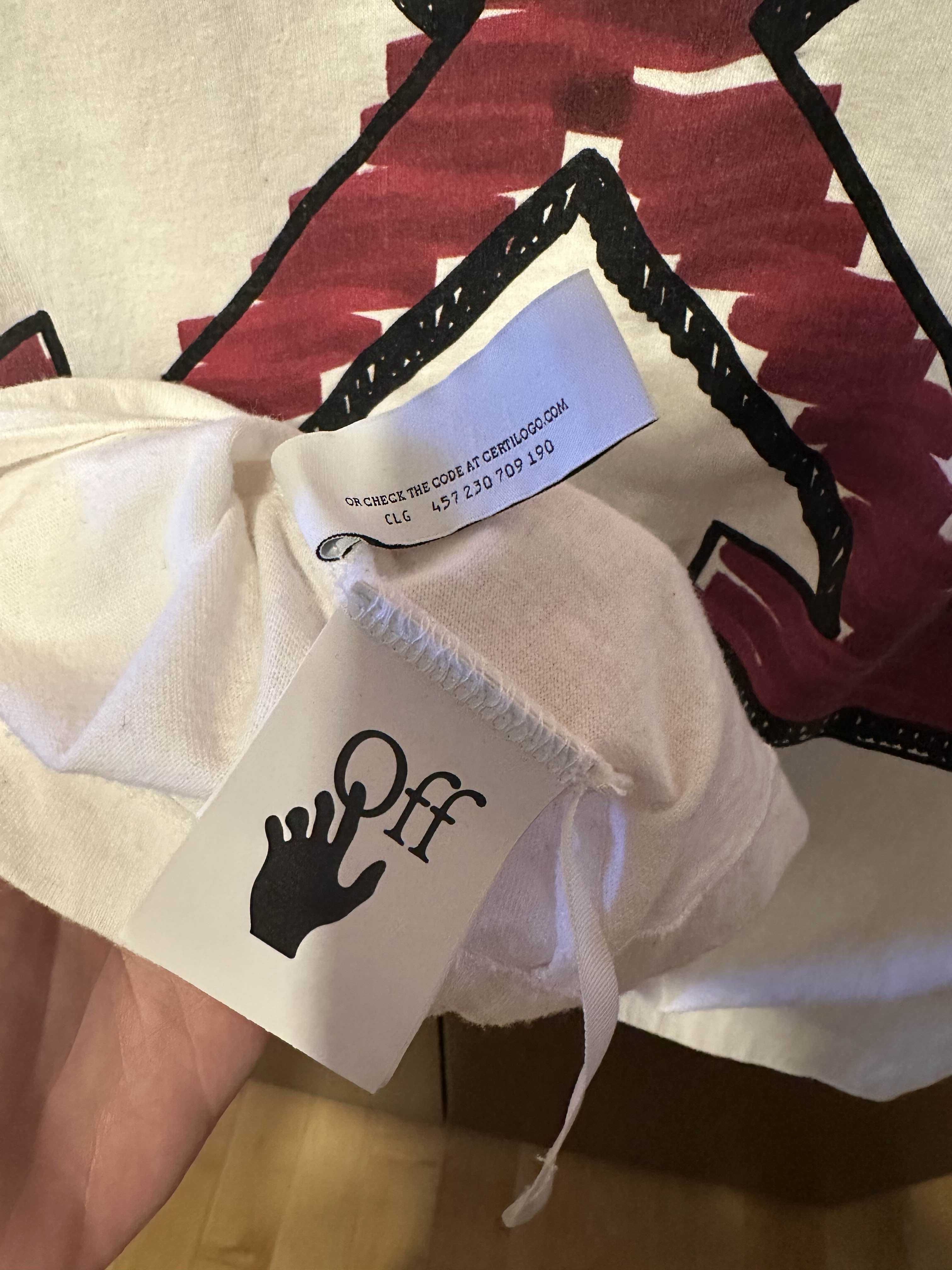 OFF-WHITE Oversized Marker Arrow Tee